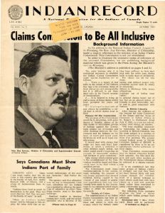 Indian Record fp October 1963 Favreau ICC