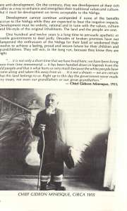 Nishga Chief Gideon Minesque, c. 1915