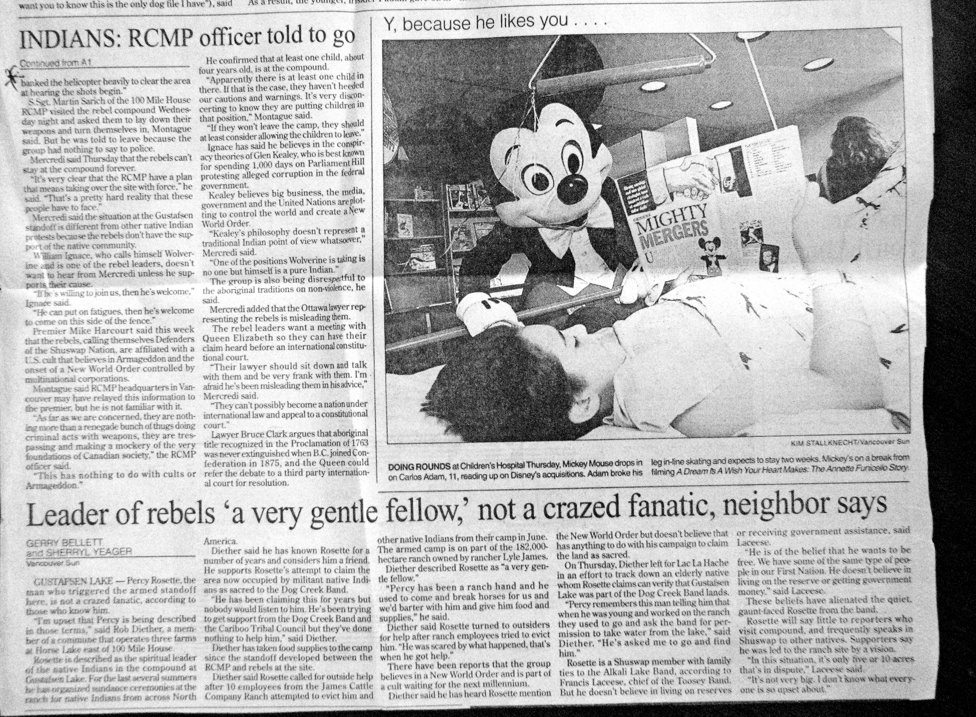 95 Aug 25 VanSun.CherylYeager Mercredi given 2 days to end Indian standoff 2