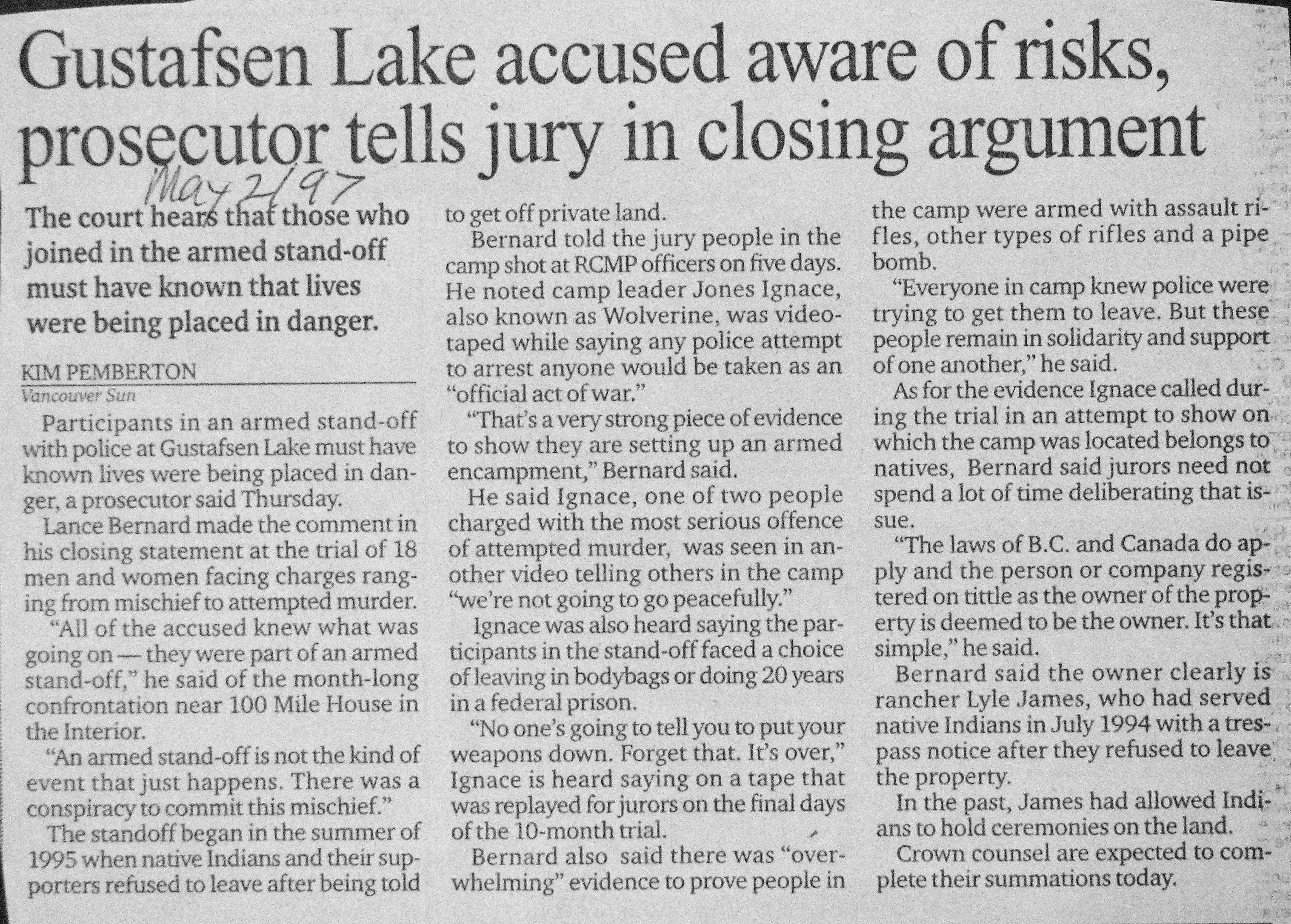 97 May 2 VanSun.KimPemberton GL accused aware of risks prosecutor tells jury in closing argument