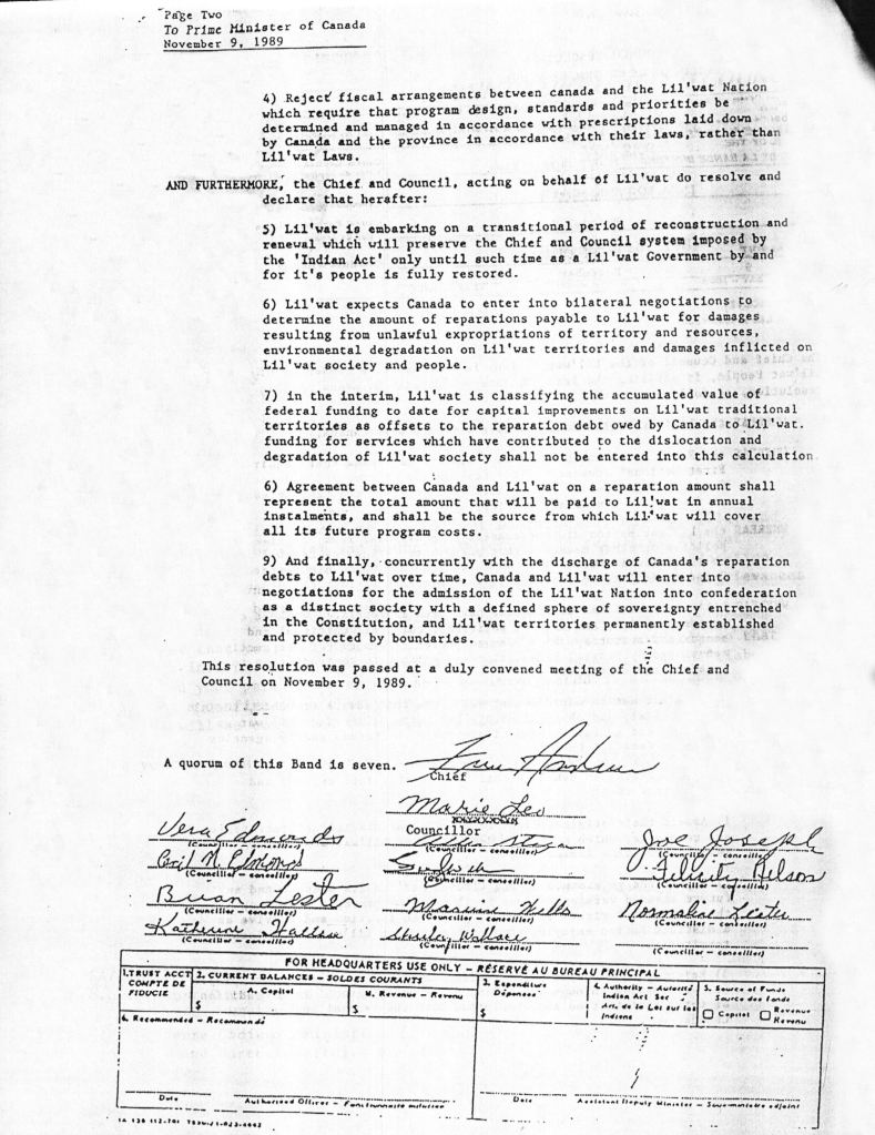 1989 Vote for Traditional Government Restoration. 2 of 2